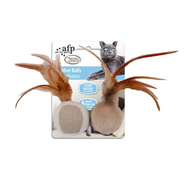 All For Paws Classic Comfort Cat Feather Balls