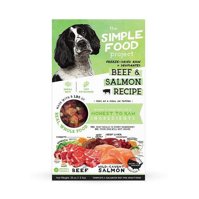 The Simple Food Project Dog Freeze-Dried & Dehydrated Beef & Salmon 680g