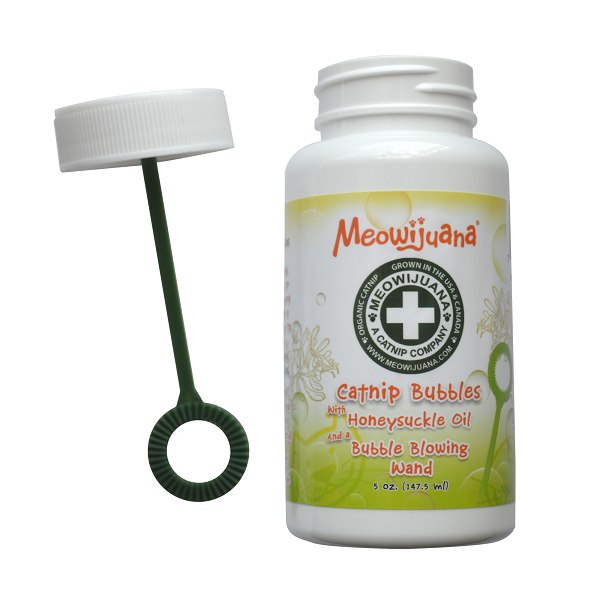 Meowijuana Catnip Bubbles with Honeysuckle 5oz