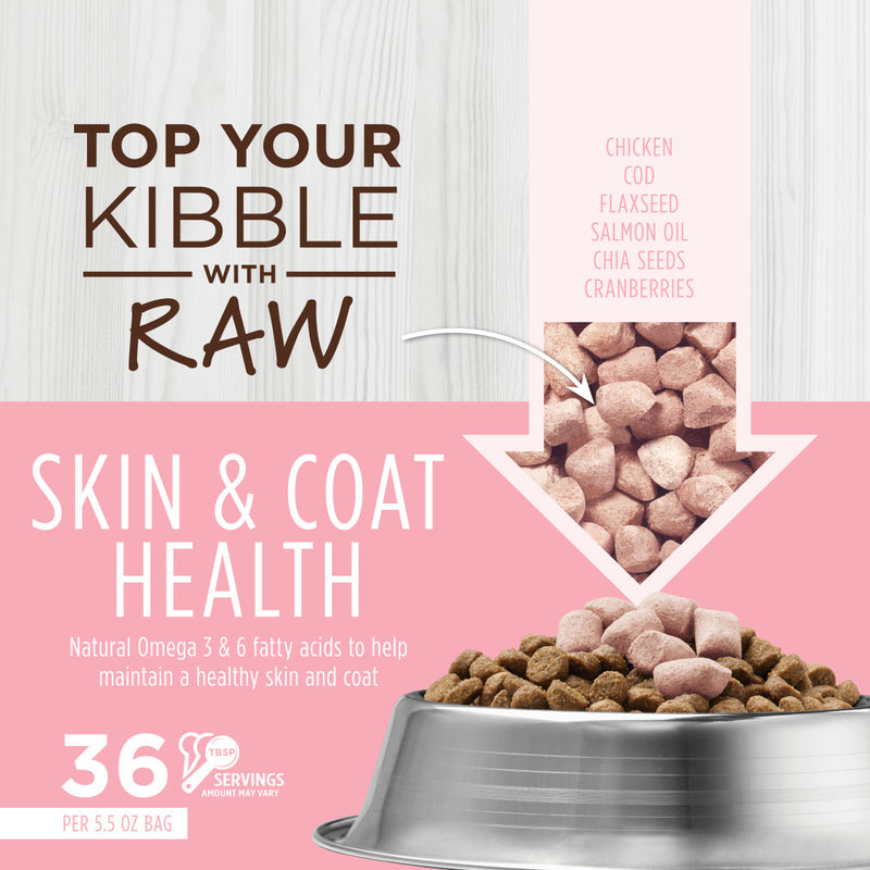 Instinct The Raw Brand Cat Raw Boost Mixers Freeze-Dried Raw Skin & Coat Health Recipe 5.5oz