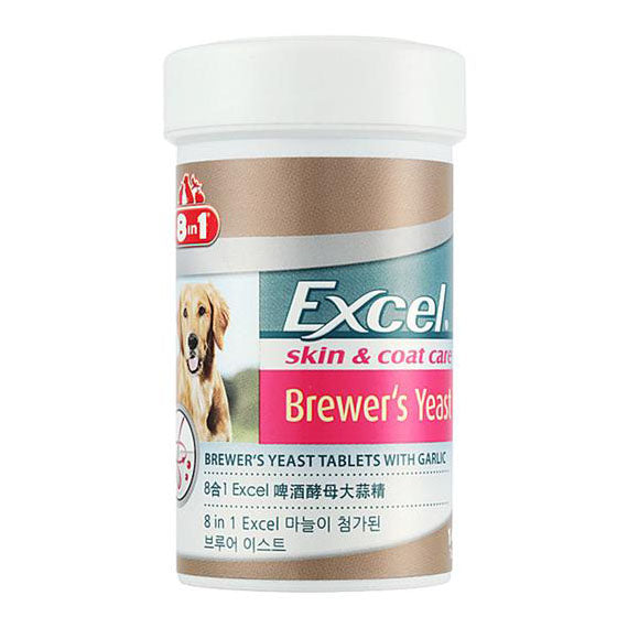 8 in 1 Excel Brewer's Yeast Skin & Coat Care for Dogs 140tabs