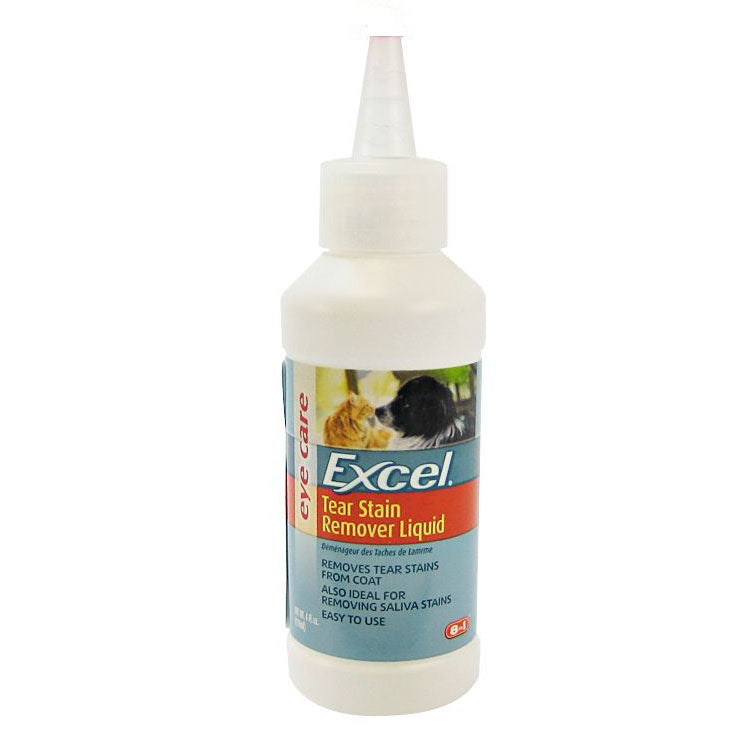 8 in 1 Excel Eye Care Tear Stain Remover Liquid 4oz