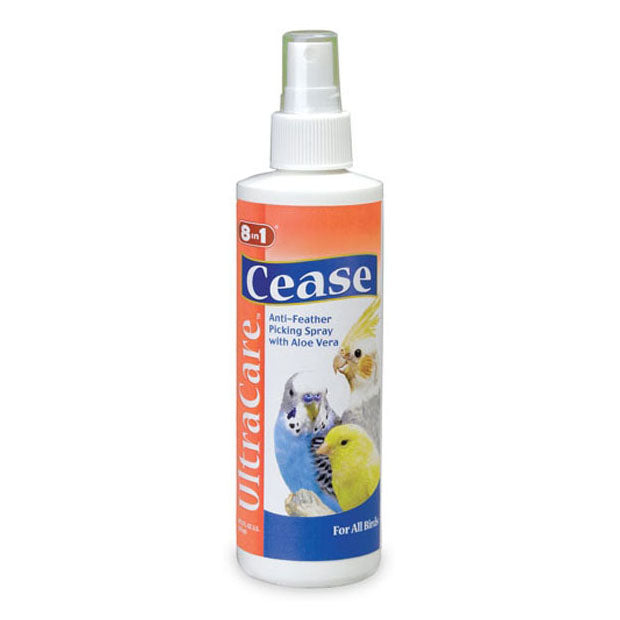 8 in 1 UltraCare Cease Anti-Feather Picking Spray with Aloe Vera 8oz