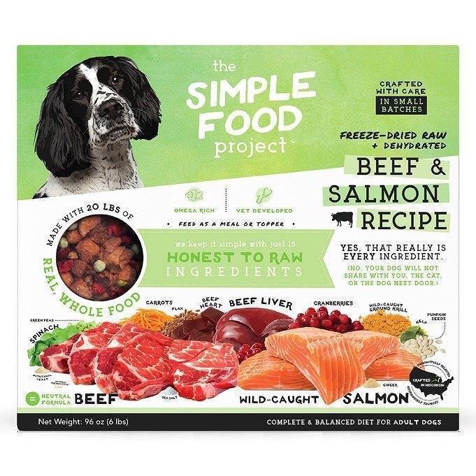 The Simple Food Project Dog Freeze-Dried & Dehydrated Beef & Salmon 2.72kg