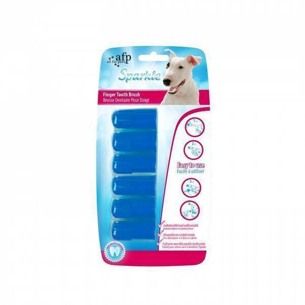 All For Paws Sparkle Finger Toothbrush 6pcs