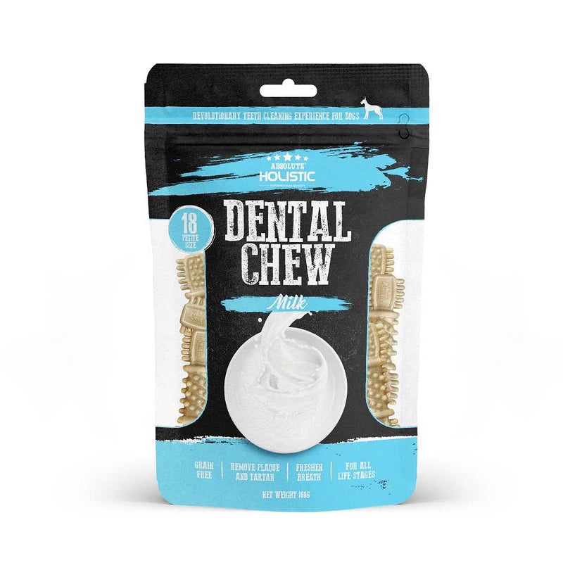 Absolute Holistic Dog Grain-Free Dental Chew Milk Petite 160g
