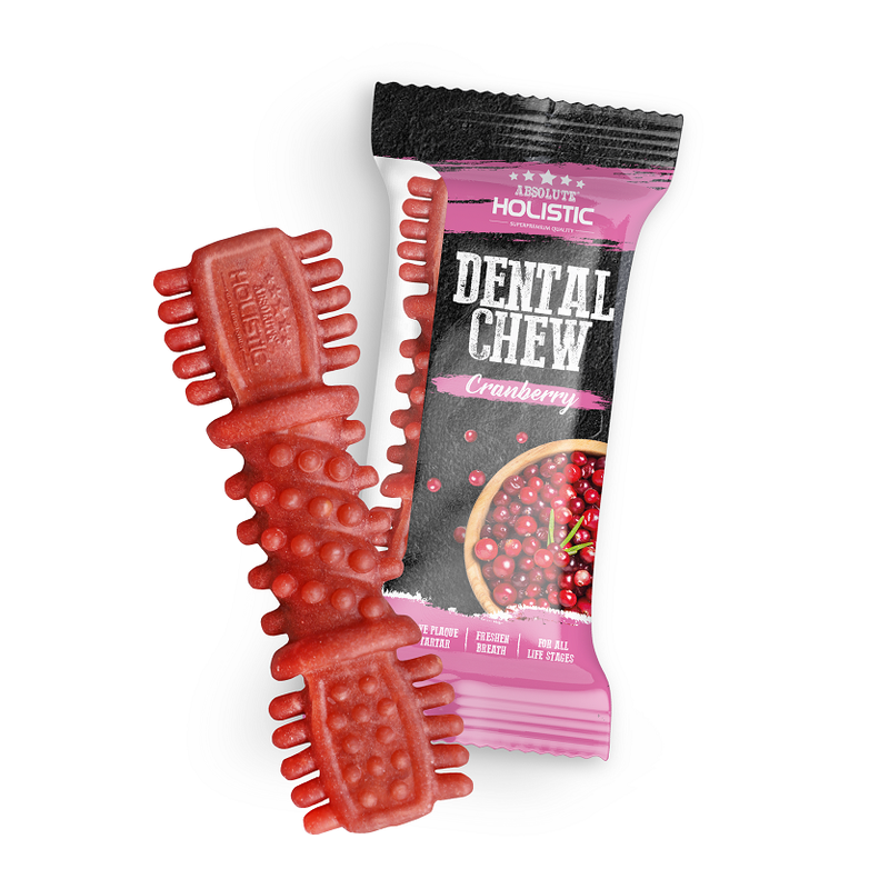 Absolute Holistic Dog Grain-Free Dental Chew Cranberry 25g (4")