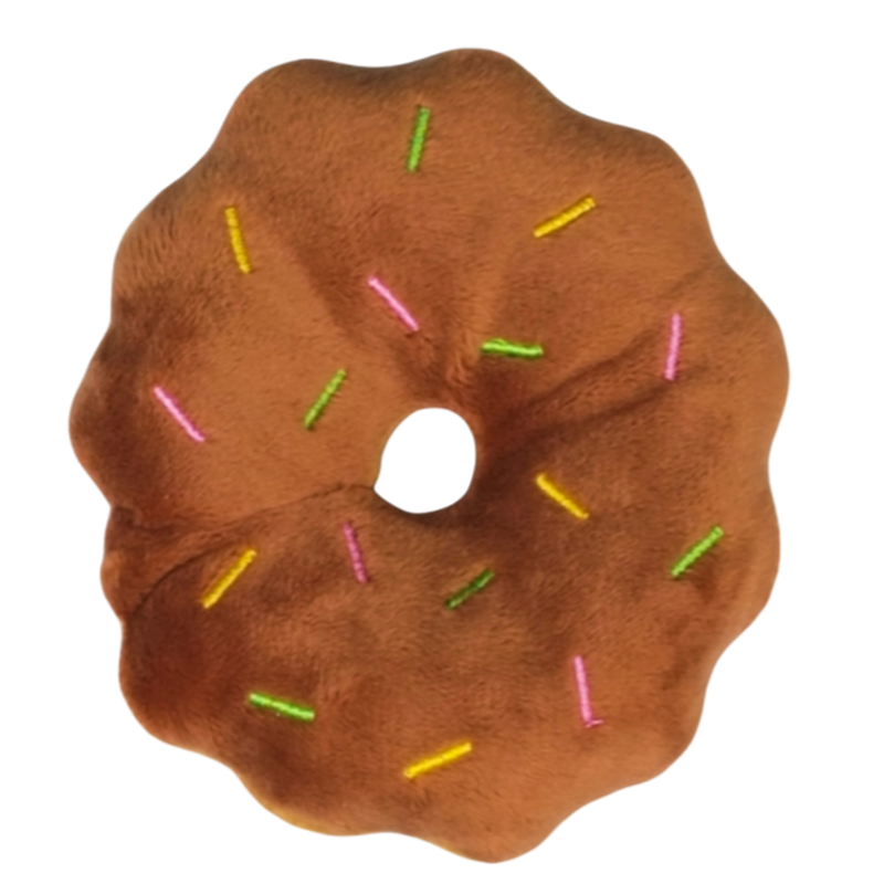 AaPet Dog Paw Plushy Curvy Donut Brown