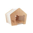 AaPet Dog Wooden House Stripe White