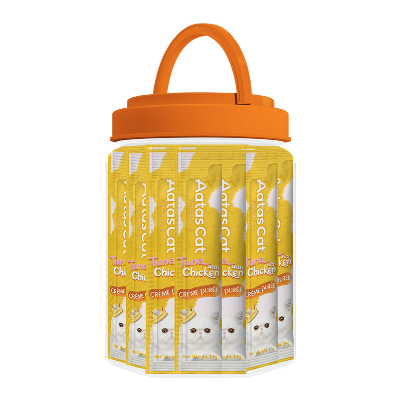 Aatas Cat Creme Puree Tuna with Chicken 14g x 50sachets