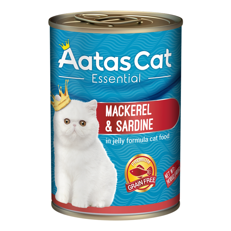 Aatas Cat Essential Mackerel Sardine in Jelly Formula 400g