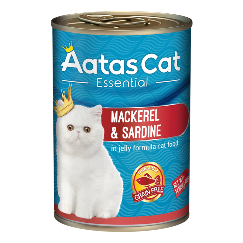 Aatas Cat Essential Mackerel & Sardine in Jelly Formula 400g