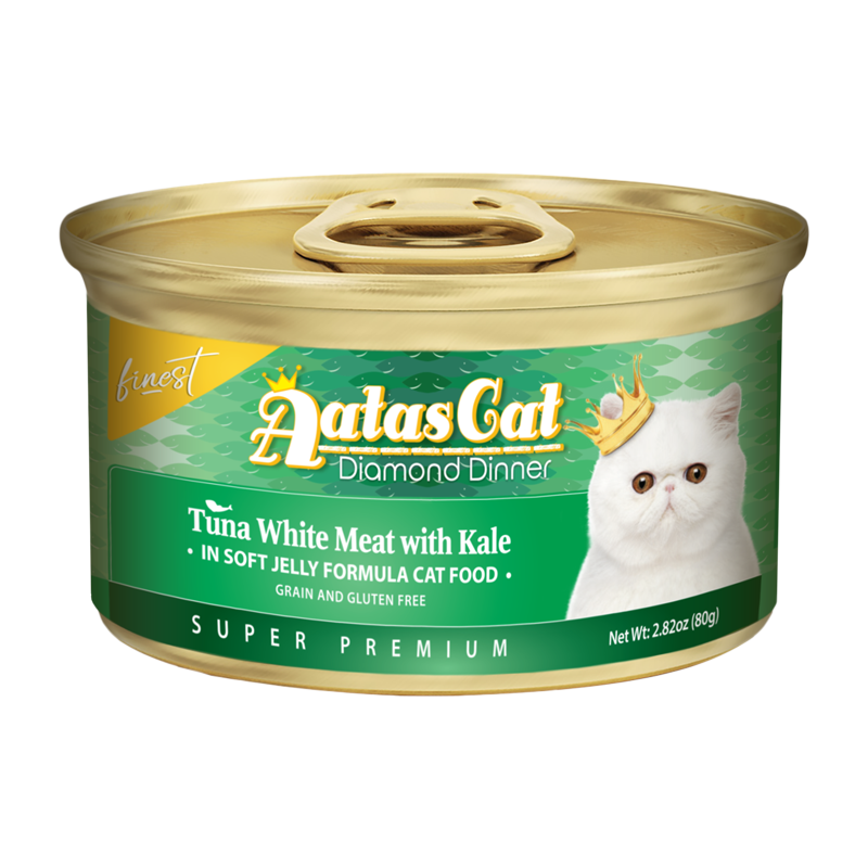 Aatas Cat Finest Diamond Dinner Tuna with Kale in Soft Jelly 80g