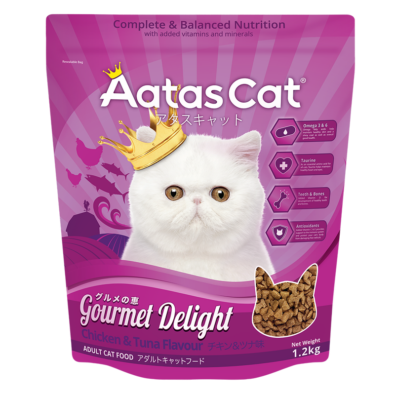 Aatas Cat Gourmet Delight - Chicken & Tuna 1.2kg