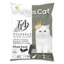 Aatas Cat Premium Clumping Bentonite Cat Litter - Kuick Klump Charcoal 10L