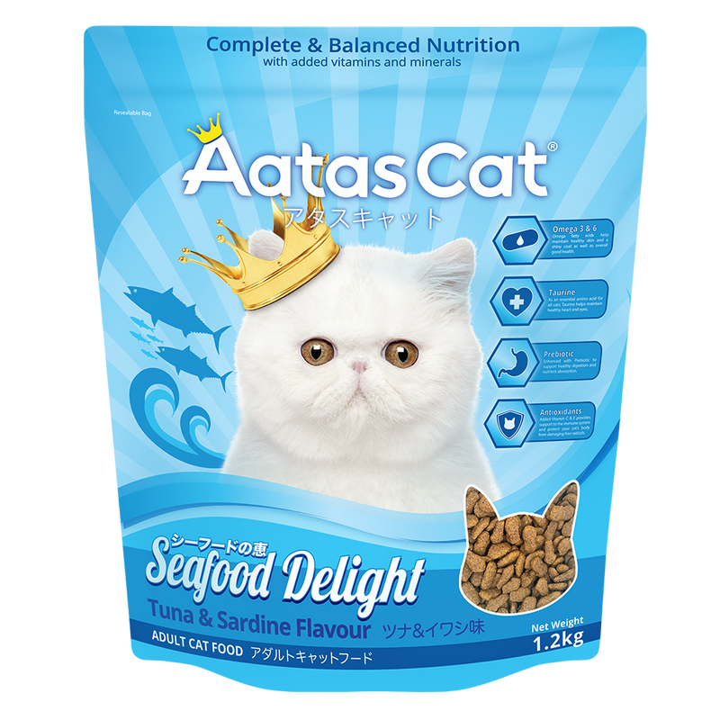 Aatas Cat Seafood Delight - Tuna & Sardine 1.2kg