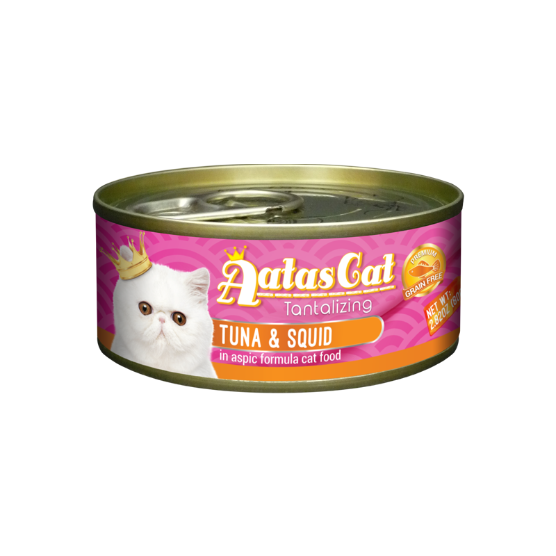 Aatas Cat Tantalizing Tuna & Squid 80g