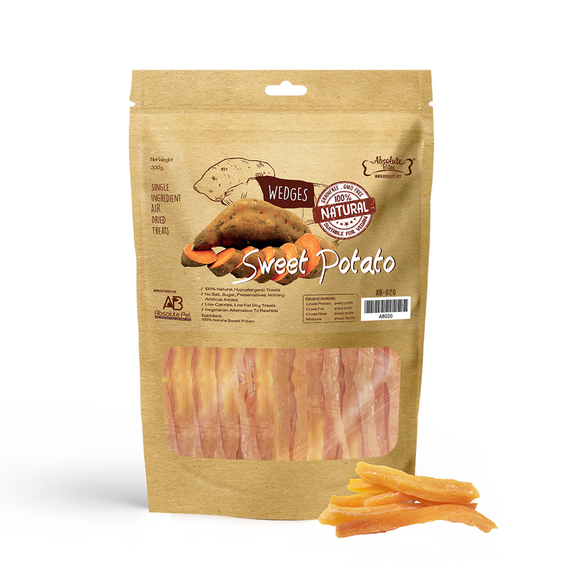 Absolute Bites Air-Dried Sweet Potato Wedges 300g