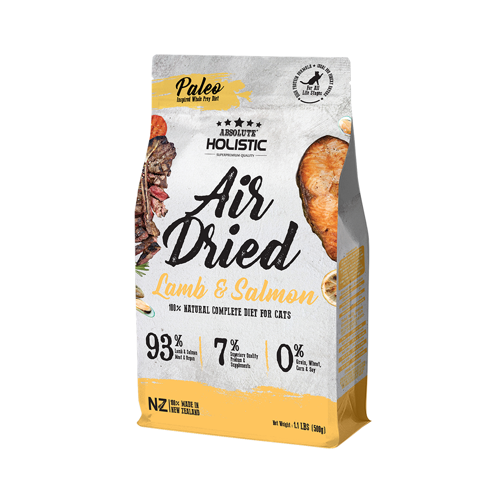 Absolute Holistic Cat AirDried Lamb & Salmon 500g