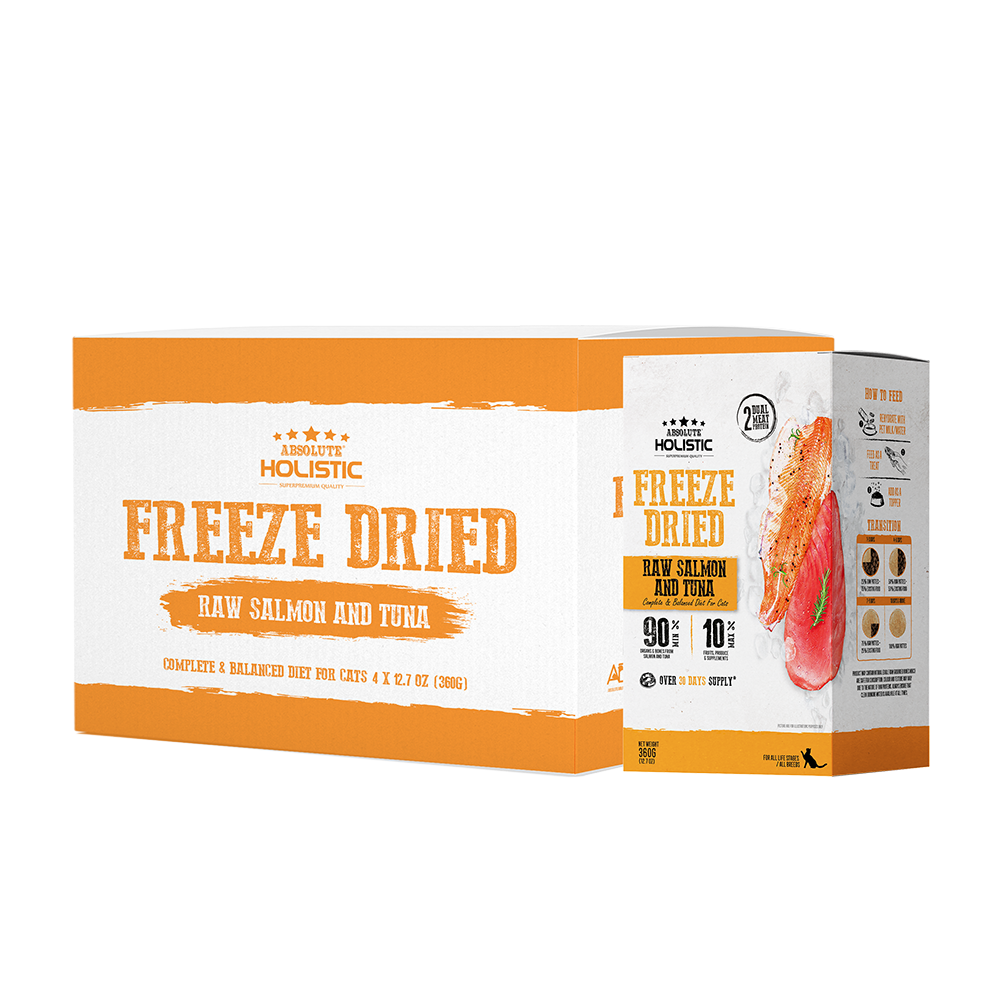 Absolute Holistic Cat Freeze Dried Raw Patties Salmon & Tuna 12.7oz