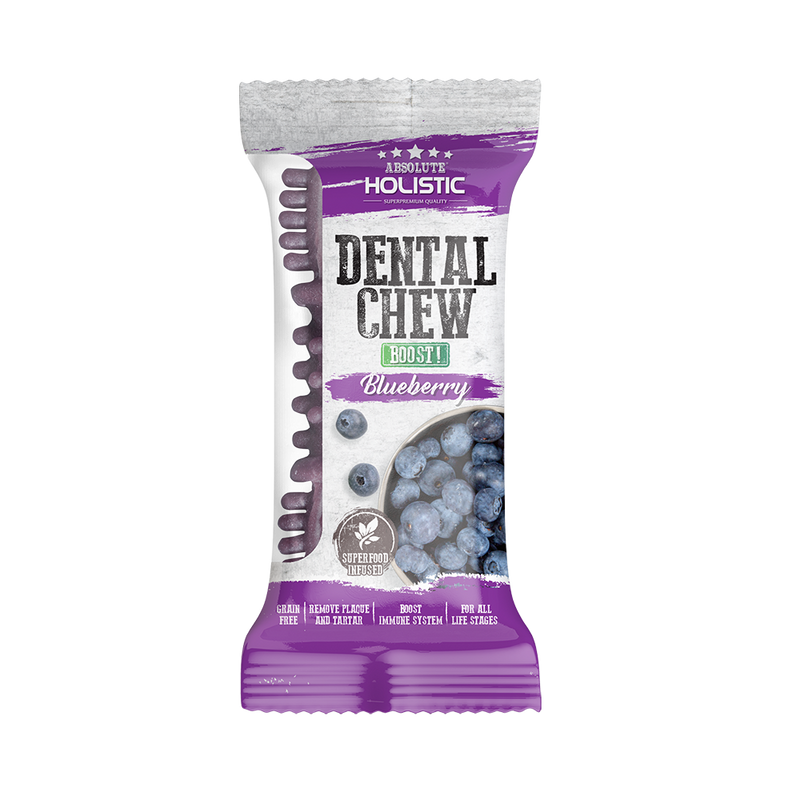 Absolute Holistic Dog Boost Dental Chew Blueberry 25g (4")