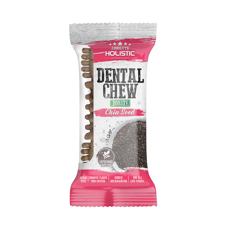 Absolute Holistic Dog Boost Dental Chew Chia Seed 25g (4")