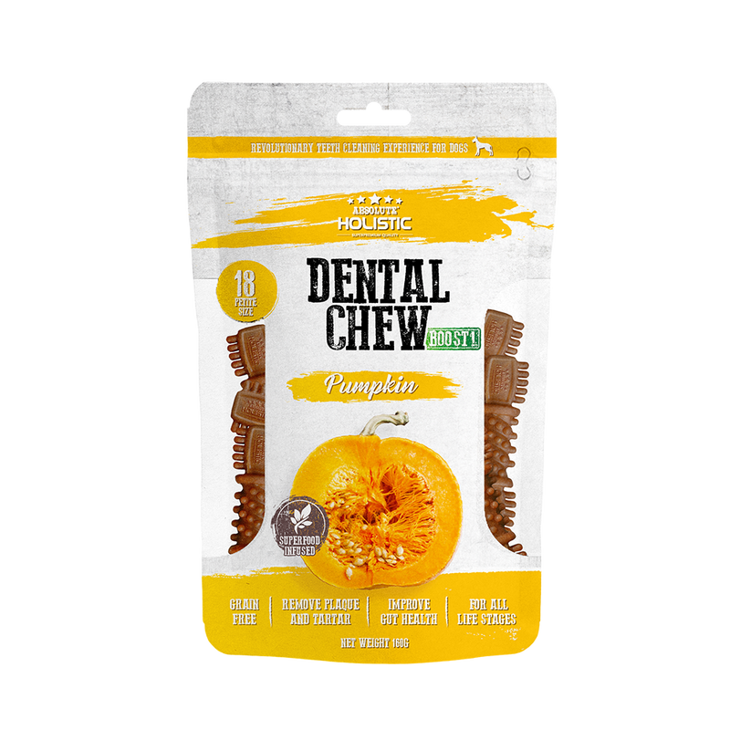 Absolute Holistic Dog Boost Dental Chew Pumpkin 160g