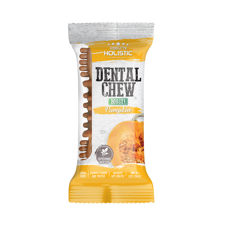 Absolute Holistic Dog Boost Dental Chew Pumpkin 25g (4")