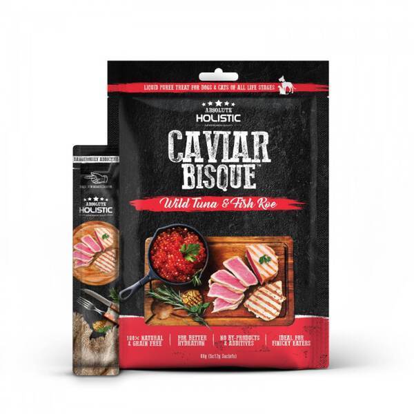 Absolute Holistic Dog & Cat Caviar Bisque - Tuna & Fish Roe 60g (12g x 5)