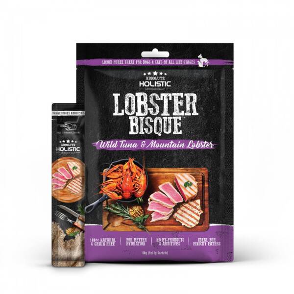 Absolute Holistic Dog & Cat Lobster Bisque - Tuna & Mountain Lobster 60g (12g x 5)
