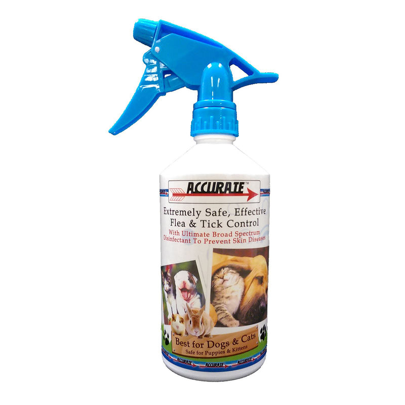 Accurate Tick & Flea Spray for Dogs, Cats & Small Animals 500ml