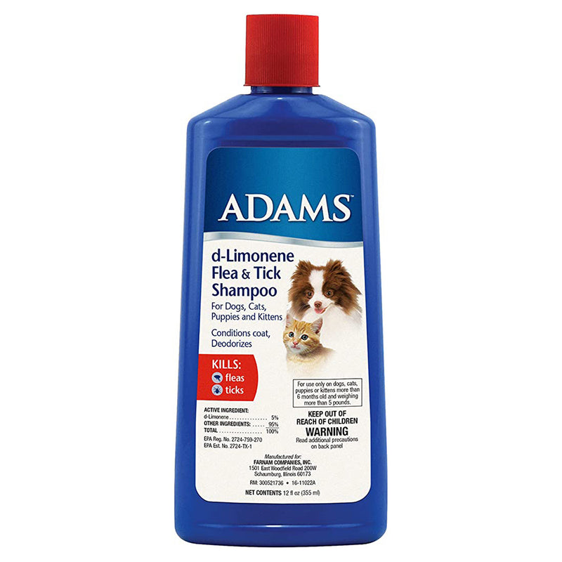 Adams d-Limonene Flea & Tick Shampoo 355ml