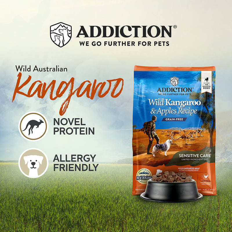 Addiction Dog Grain-Free Wild Kangaroo & Apples 20lb