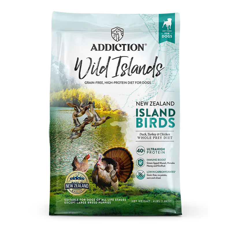Addiction Dog Wild Islands Island Birds 4lb