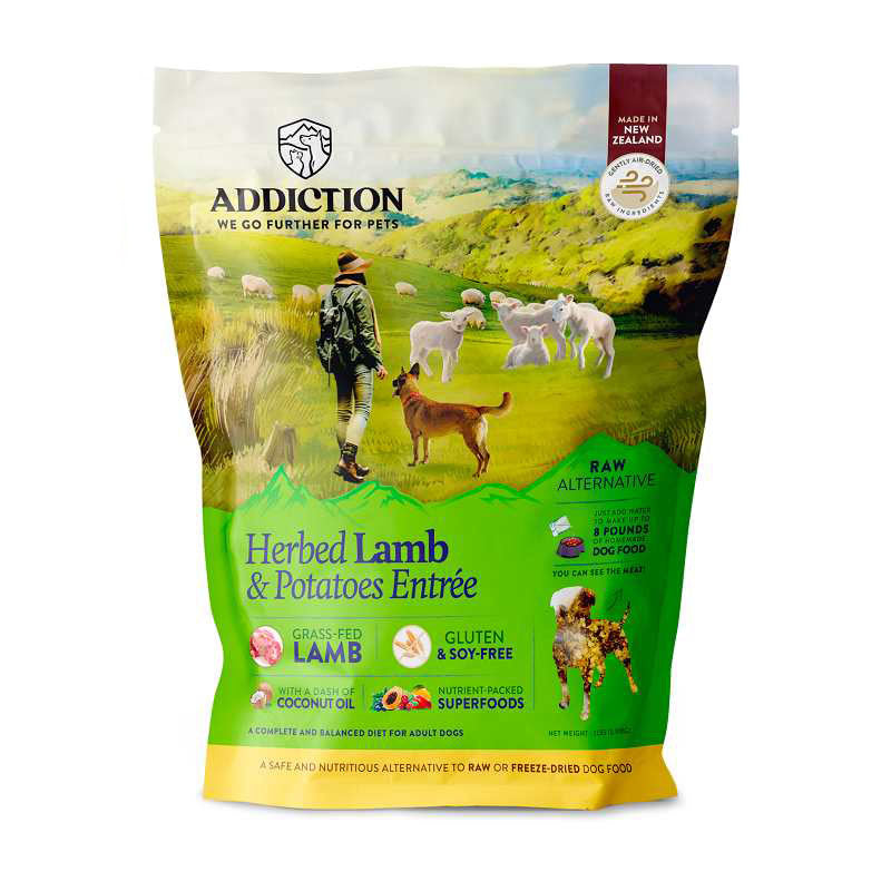 Addiction Dog Raw Alternative Herbed Lamb & Potatoes 2lb