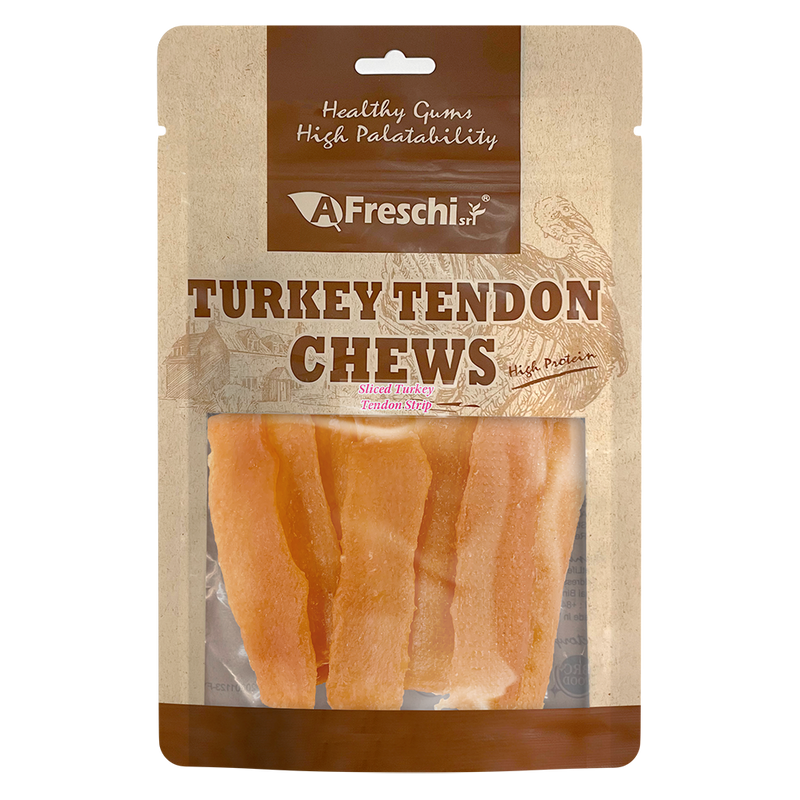 Afreschi Dog Sliced Turkey Tendon Strip 120g