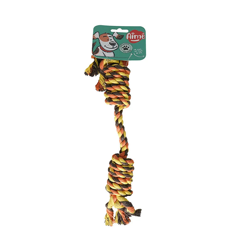 Aime Dog Toy Rope Double Nods 40cm