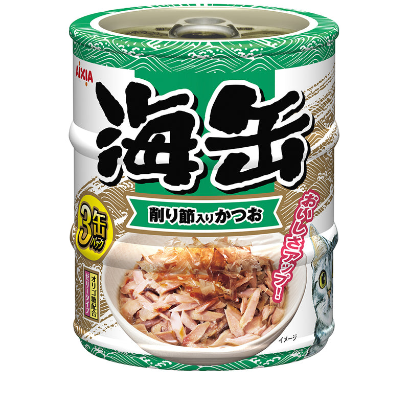 Aixia Cat Umi-Can Mini Skipjack Tuna with Dried Skipjack 60g x 3 (UM34)