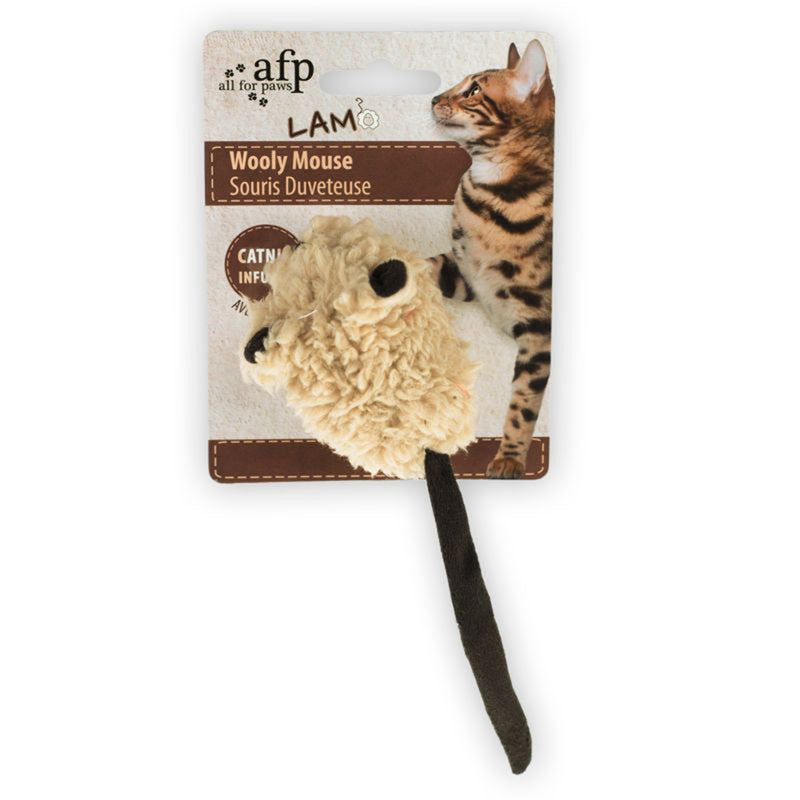 All For Paws Cat Lamb Wooly Mouse Brown