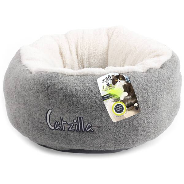 All For Paws Catzilla Mellow Cat Bed Grey