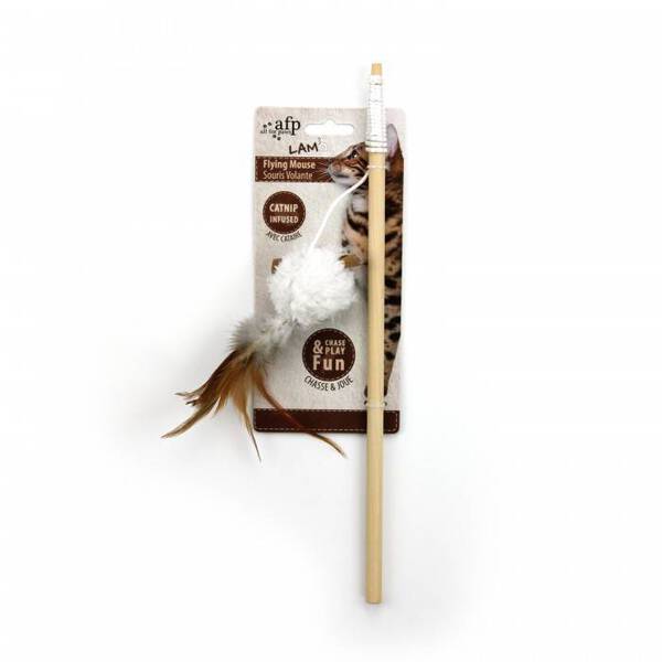 All For Paws Lambswool Flying Mouse 1pc