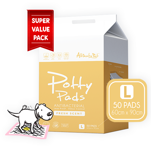 Altimate Pet Potty Pee Pads Antibacterial L 60cm x 90cm - 50pcs