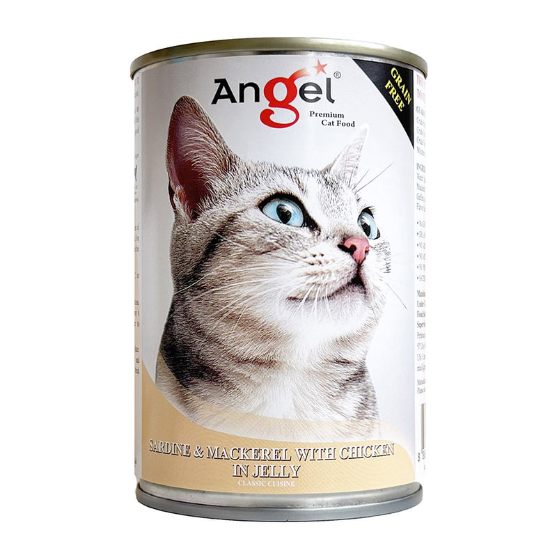 Angel Cat Sardine & Mackerel with Chicken in Jelly 400g