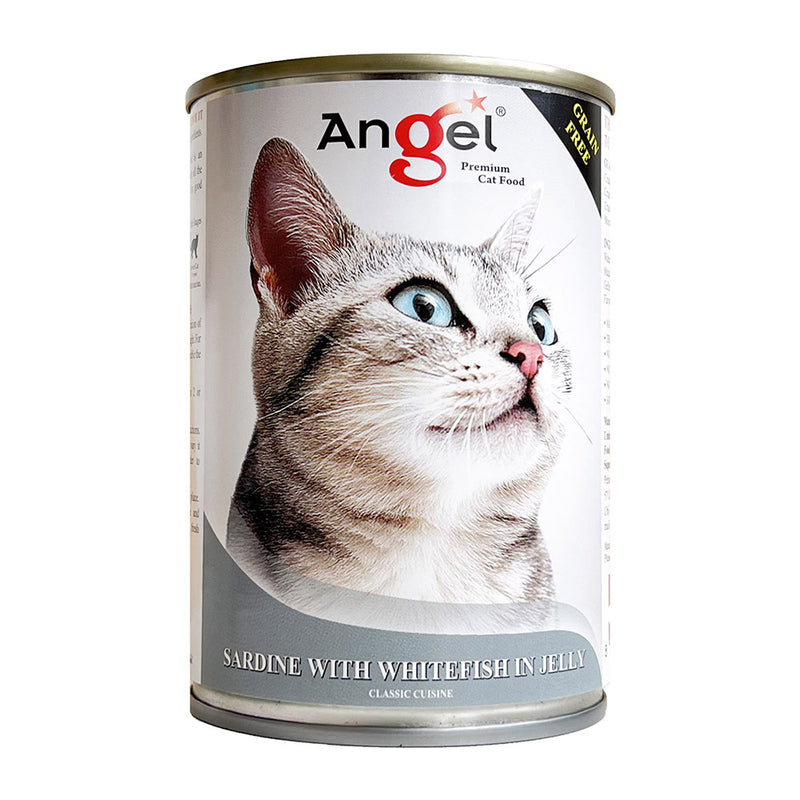 Angel Cat Sardine with Whitefish in Jelly 400g
