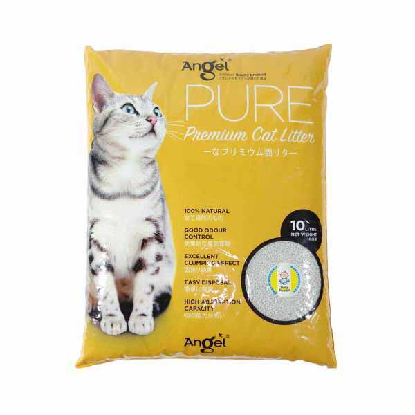 Angel Pure Premium Cat Litter - Baby Powder 10L