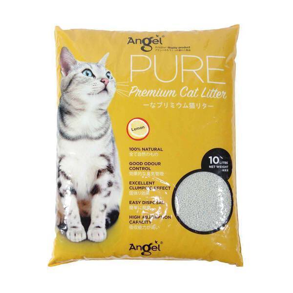 Angel Pure Premium Cat Litter - Lemon 10L