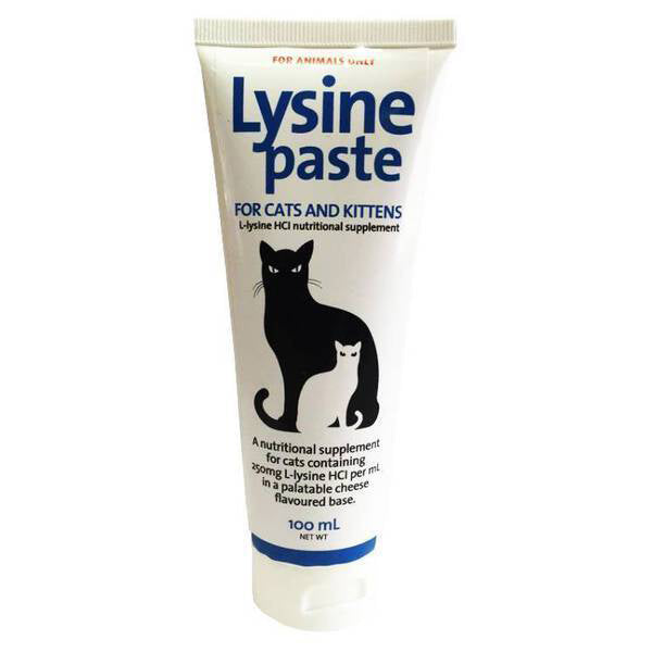 Animal Health Lysine Paste for Cats & Kittens 100ml