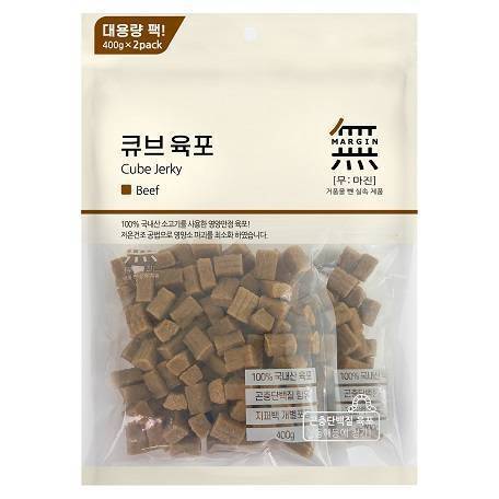 Bow Wow Dog Cube Jerky Beef 800g (400g x 2) (BW4001)