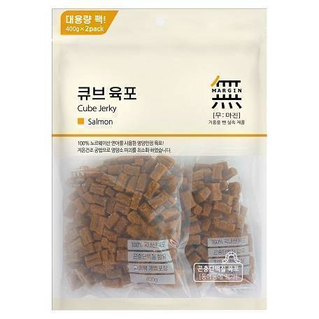 Bow Wow Dog Cube Jerky Salmon 800g (400g x 2) (BW4002)