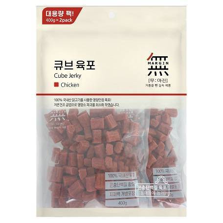 Bow Wow Dog Cube Jerky Chicken 800g (400g x 2) (BW4003)